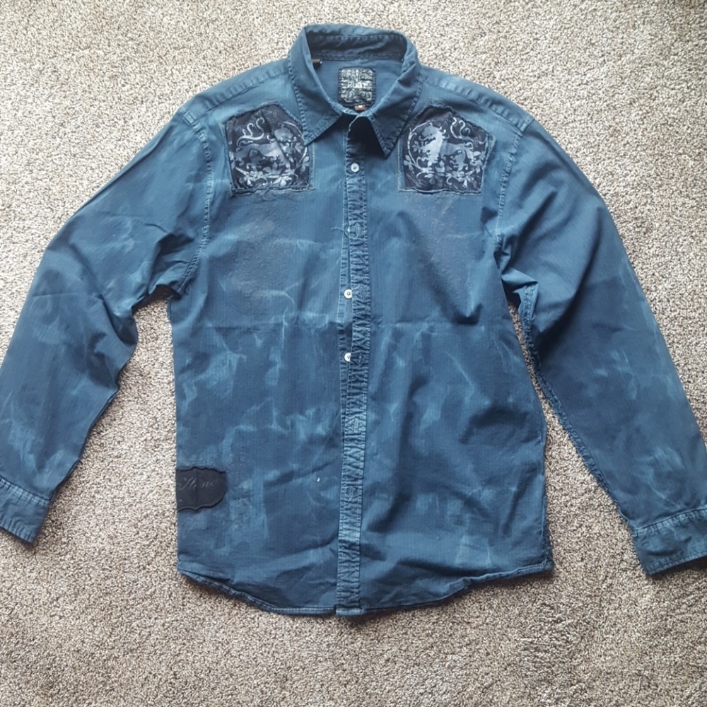 Men's Roar Button down shirt M